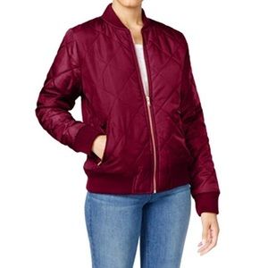 Wine Bomber Jacket